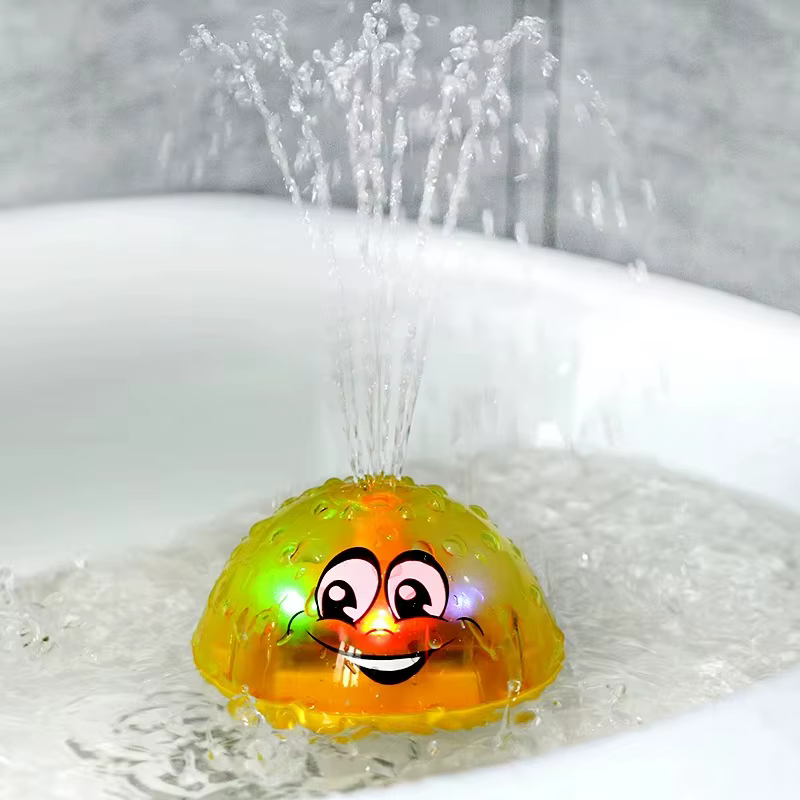 Jouet de bain boule de pulvérisation lumière rotative douche piscine enfants jouets