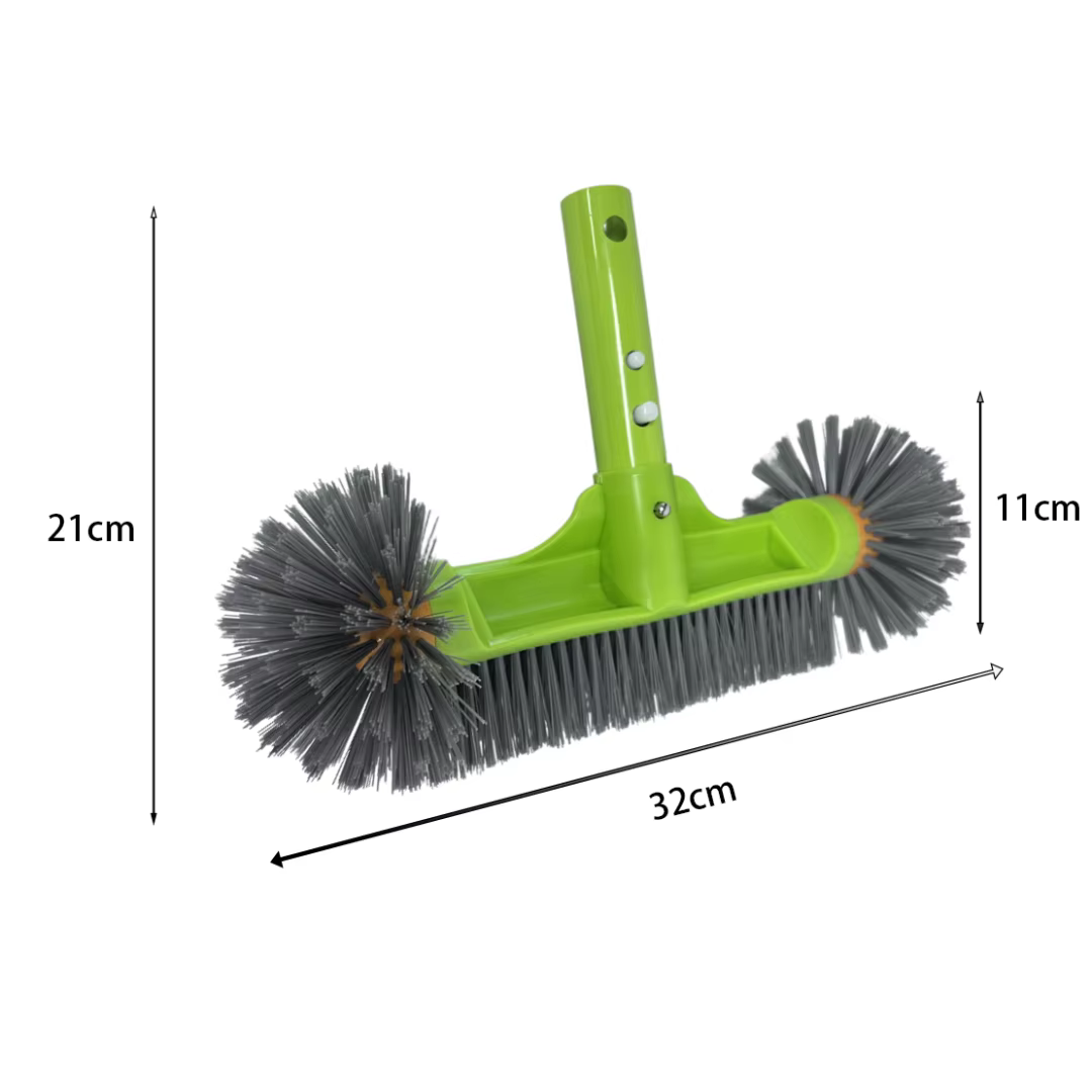 Tête de brosse pour piscine avec extrémités rondes