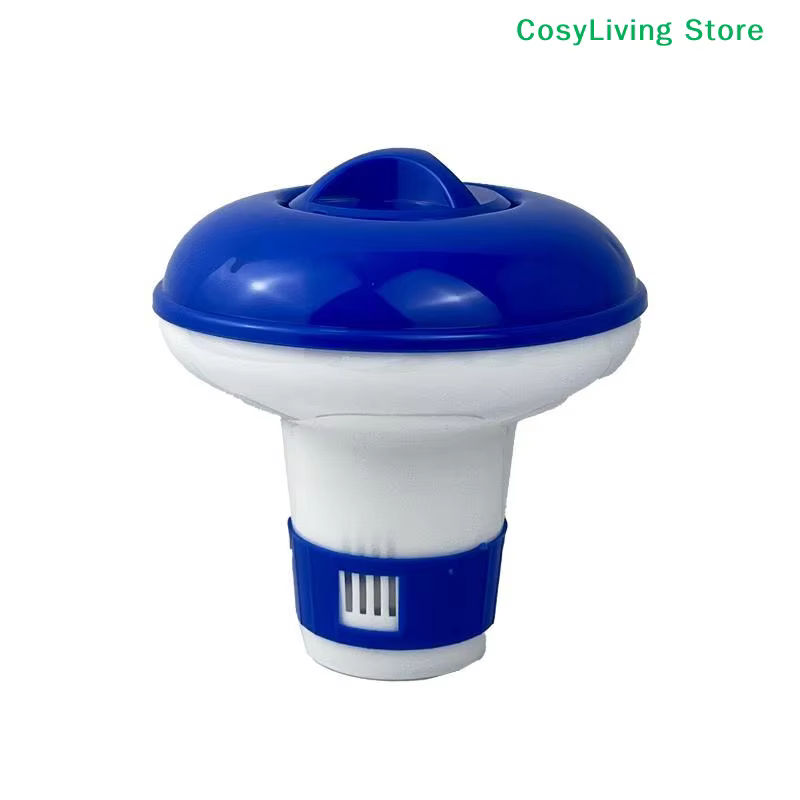 [CL] Distributeur de chlore flottant pour piscine de 5 pouces avec aérations à débit réglable et couvercle anti-fuite