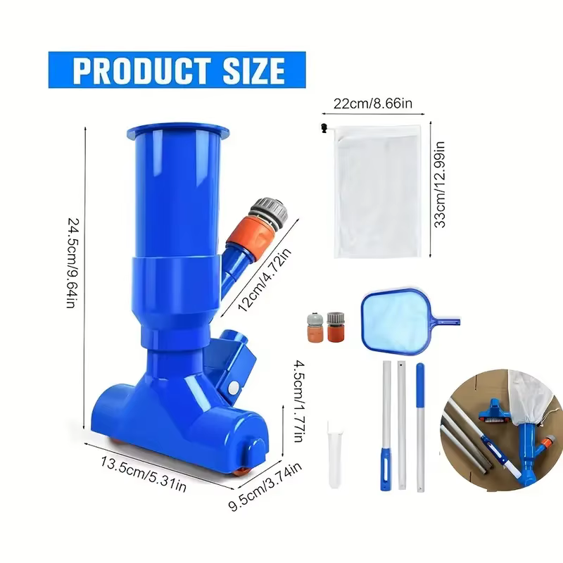 Kit d'aspirateur de piscine propre - Outil de nettoyage
