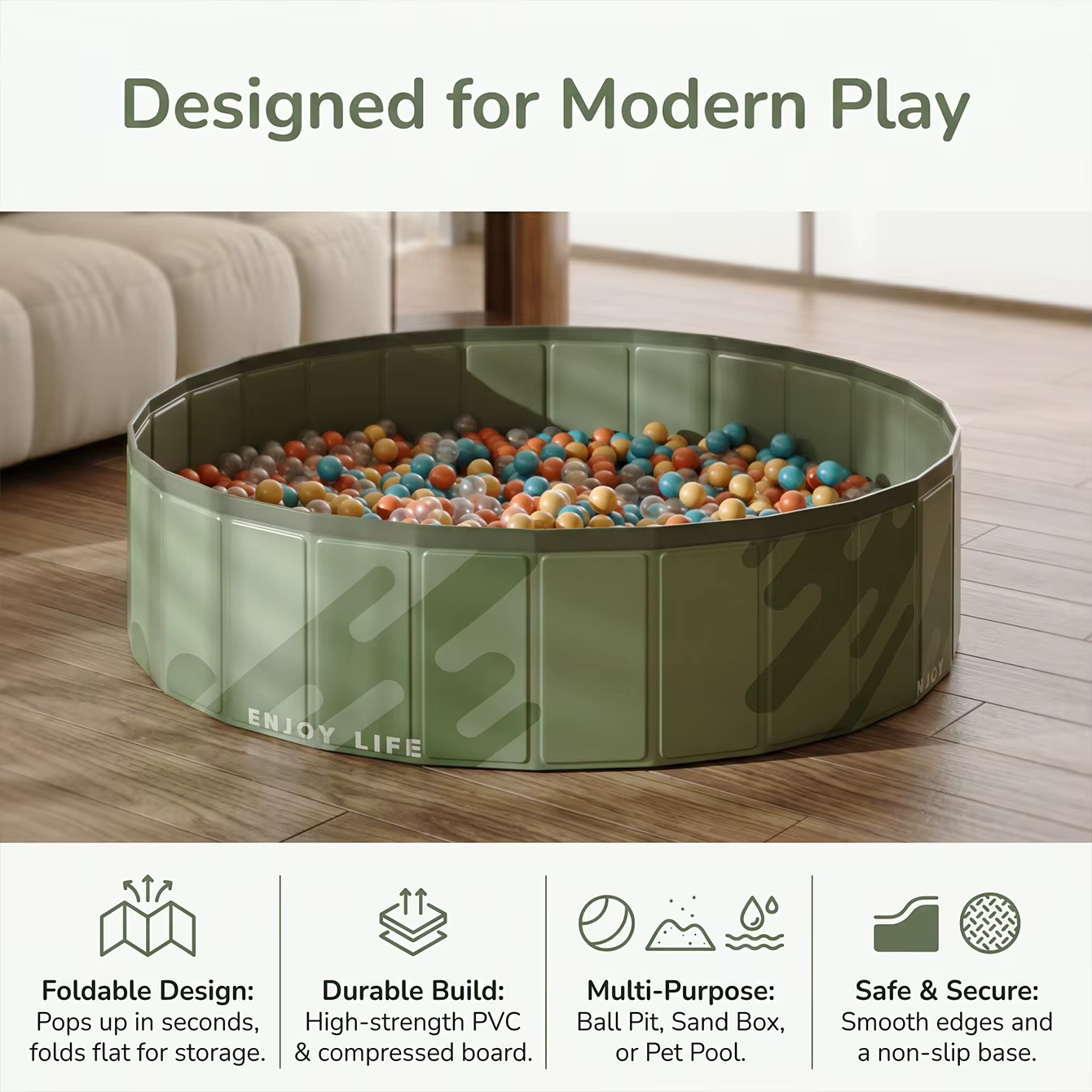 Piscine pliable portable 1 pièce