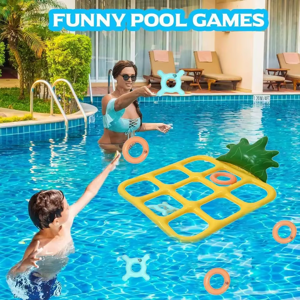 Jeu de lancer gonflable pour piscine
