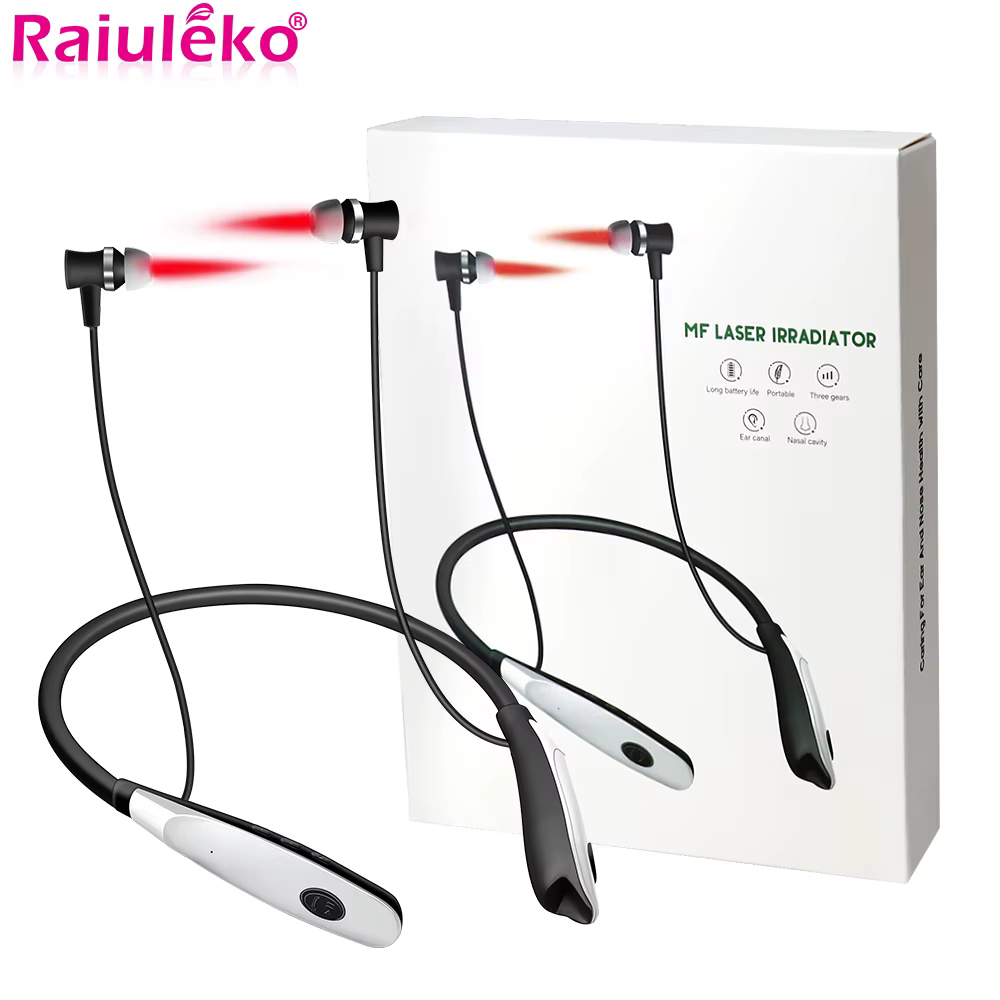 Thérapie au Laser pour acouphènes et oreilles, Irradiation LLLT, otite moyenne, surdité, physiothérapie au Laser, bouchon d'oreille, traitement de la rhinite du nez et de la sinusite