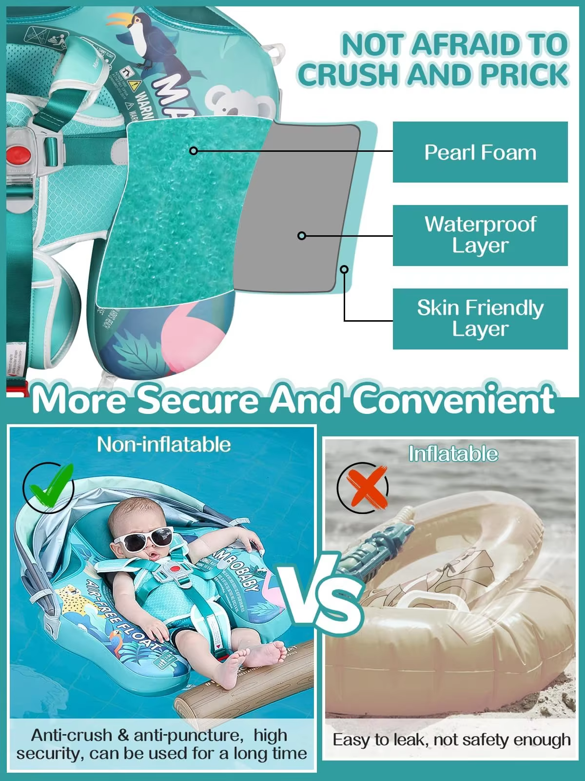 Mambobaby Float : Bouée de natation pour bébé et tout-petit