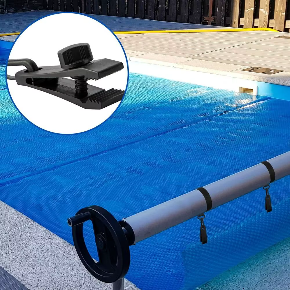Kit d'attache robuste pour enrouleur de bâche solaire de piscine