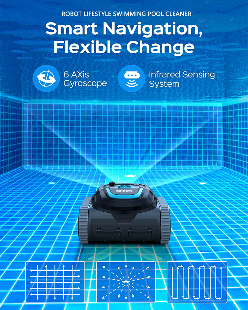 Robot nettoyeur de piscine sans fil