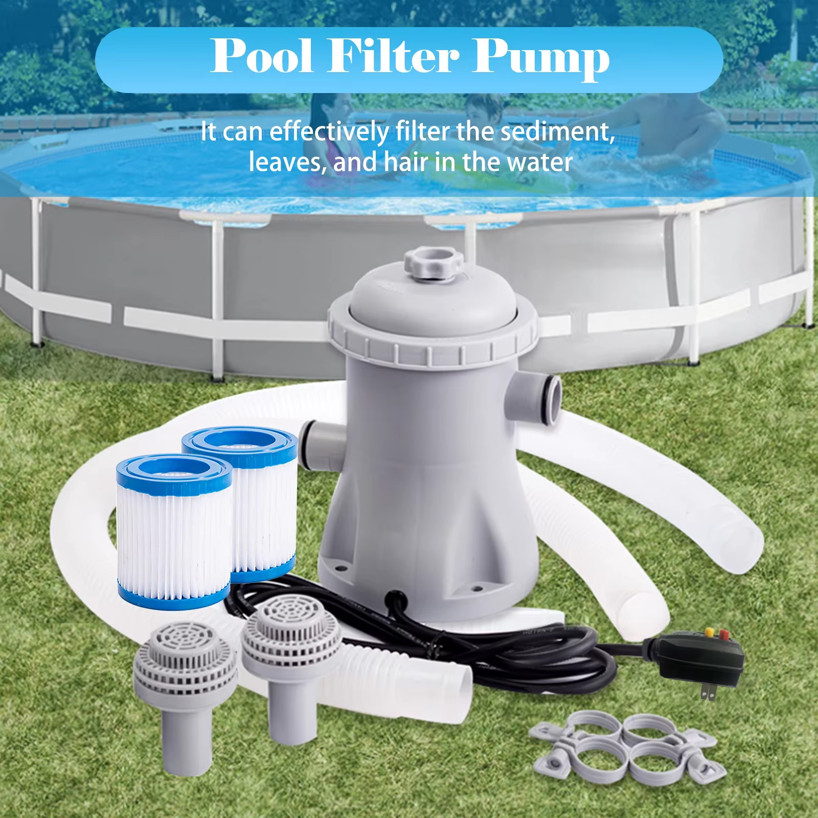 Pompe de filtre de piscine 330 GPH