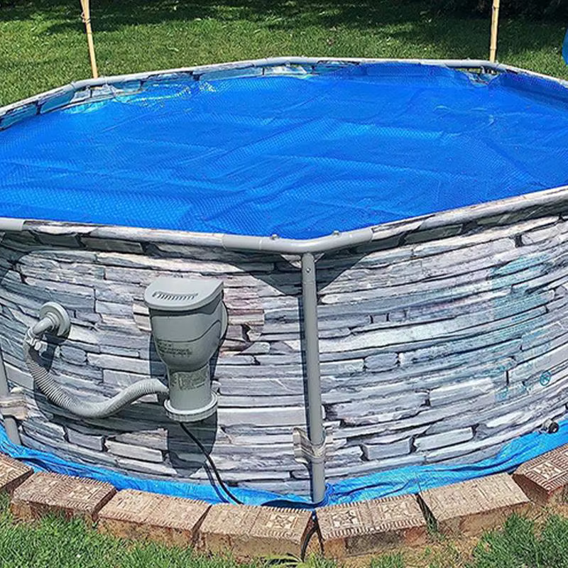 Protecteur de couverture de piscine rond