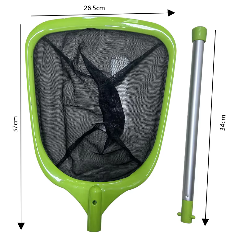 Épuisette à feuilles pour piscine avec manche métallique