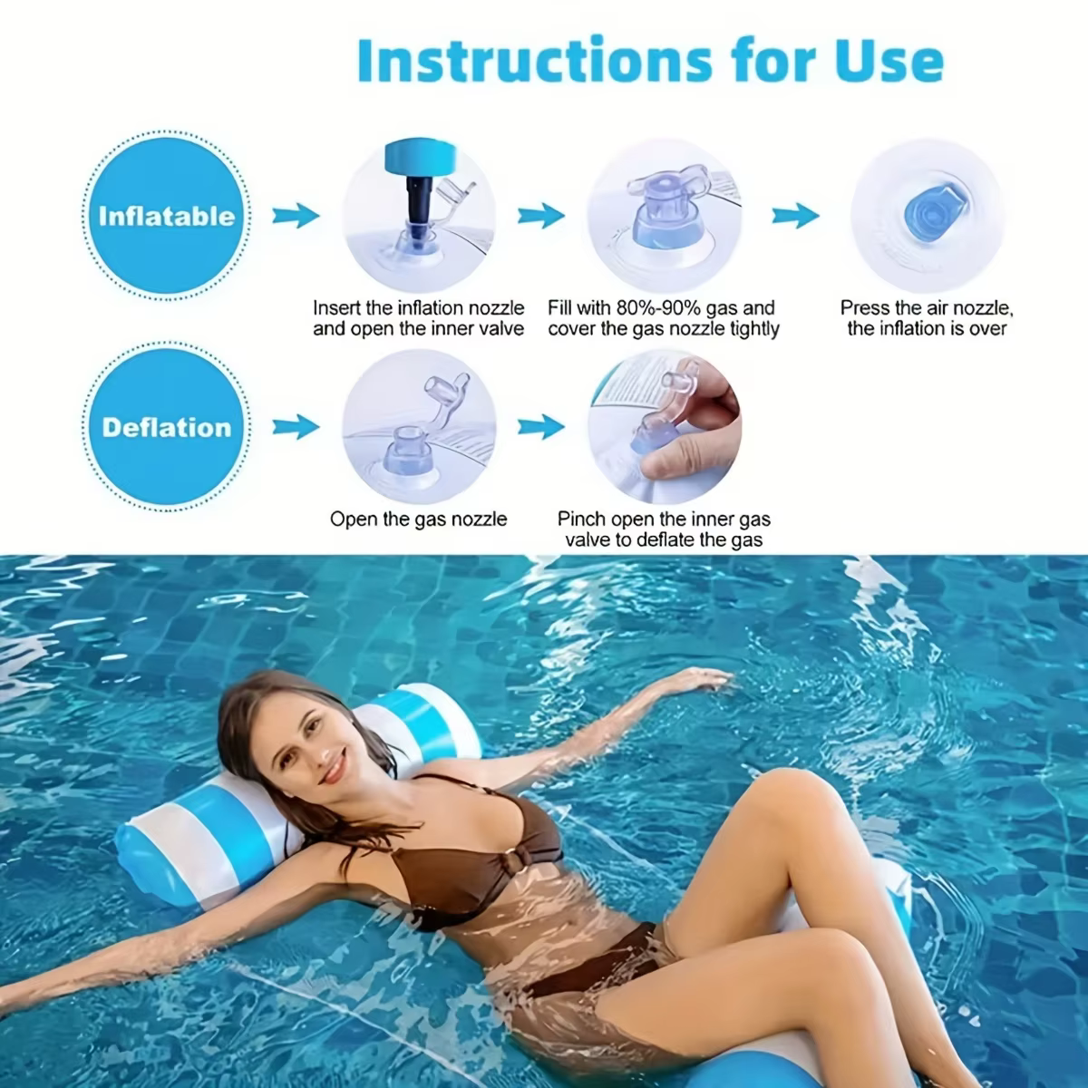 Hamac flottant multi-usage pour piscine