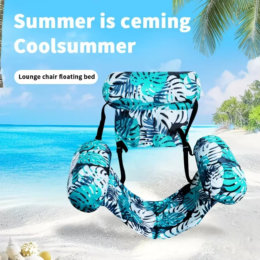 Canapé flottant pliable à double usage pour piscine et plage