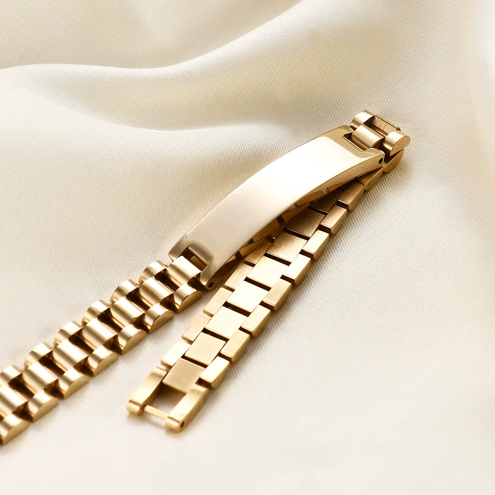 Bracelet de montre en acier titane lisse pour hommes, 10mm, nouveaux accessoires de mode pour hommes, cadeaux d'affaires personnalisés
