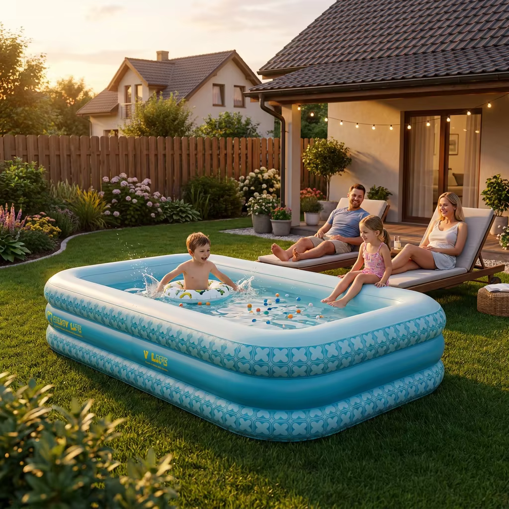 Piscine gonflable familiale pour 1 à 8 personnes