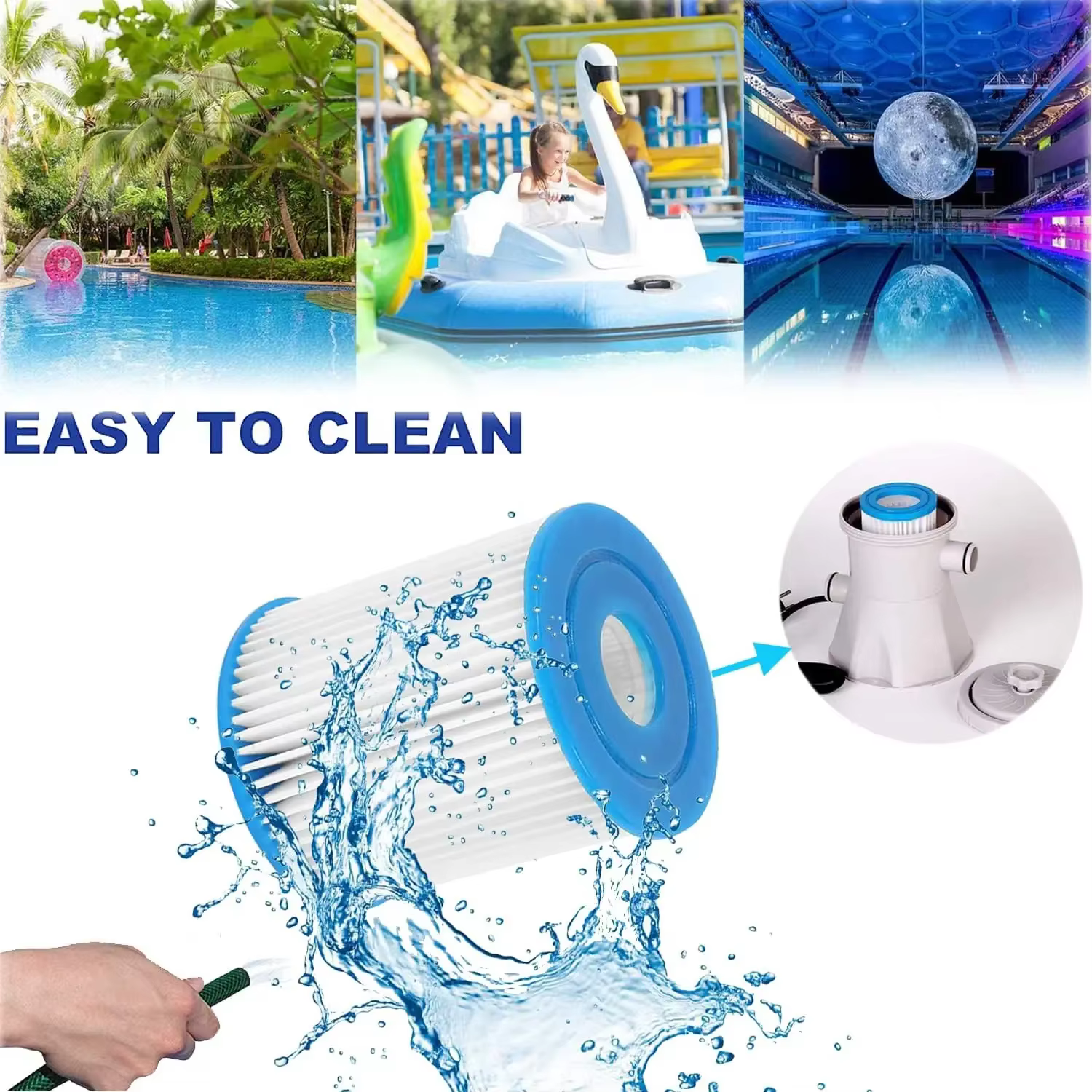 Filtre de piscine compatible avec type I 58093