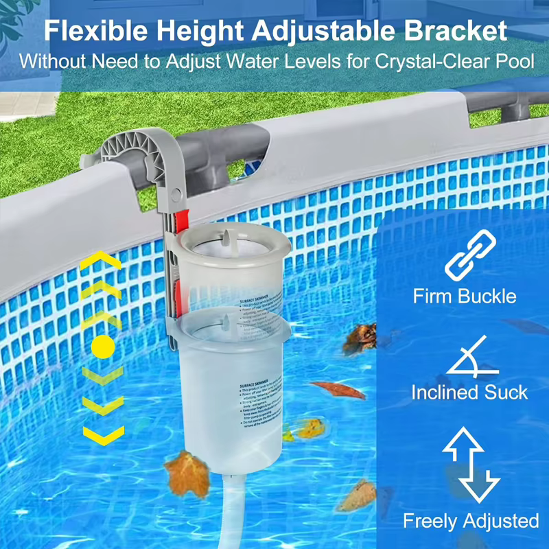 Écumoire pour piscine hors sol avec 10 chaussettes d'écumoire