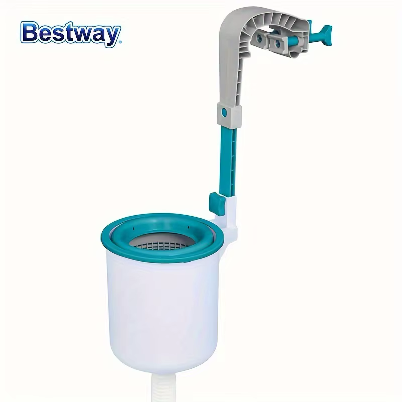 Bestway 58233 800 GPH nettoyeur de débris d'écumoire de Surface de piscine hors sol avec installation rapide et hauteur réglable