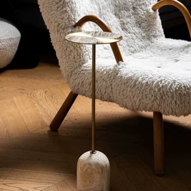 Tables basses en acier inoxydable, petite Table d'appoint pour salon, chambre à coucher, Mini Table ronde moderne, meubles de décoration nordique pour la maison