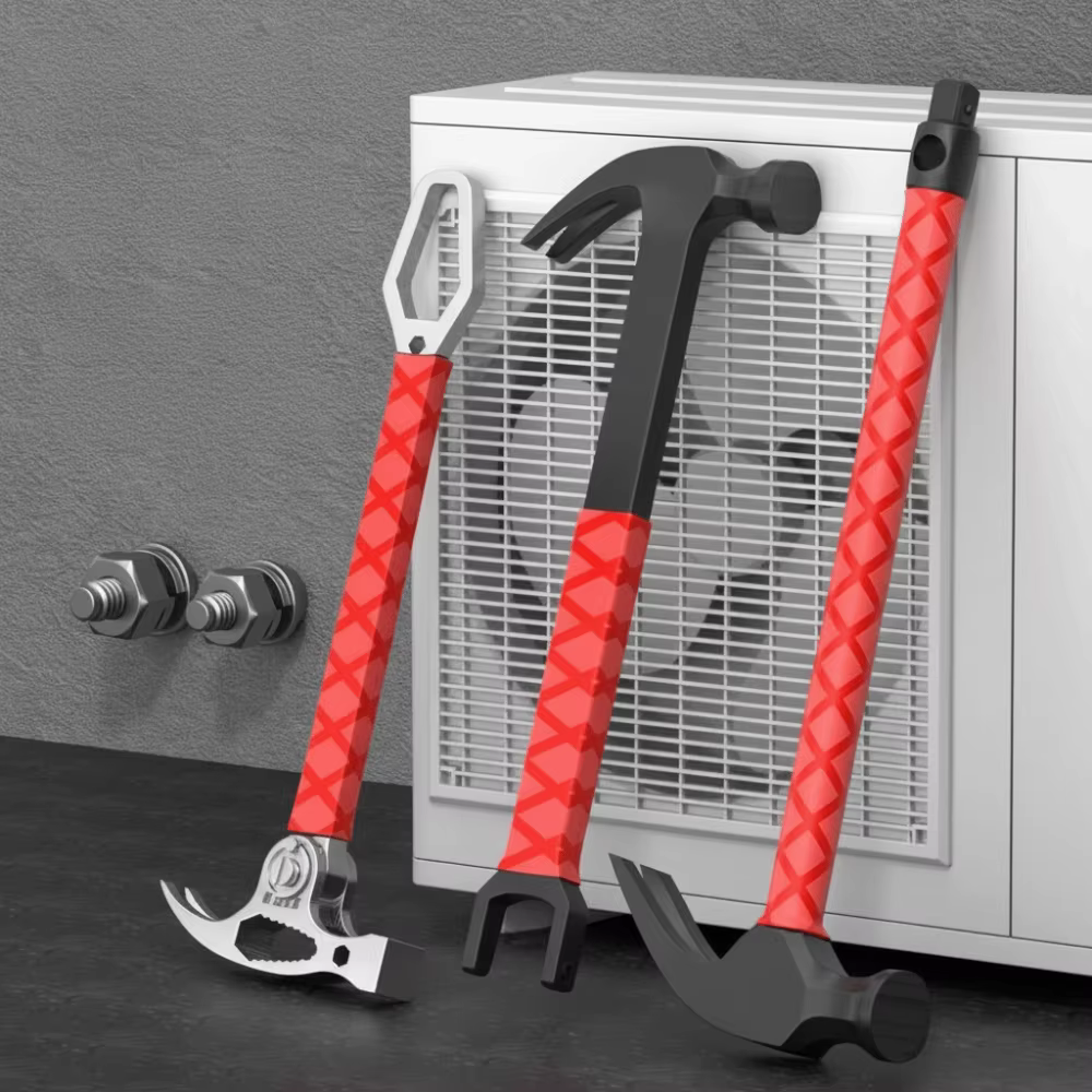 Marteau de forge en acier à haute teneur en carbone, épaissi, avec manche ergonomique, marteau de menuisier durable et absorbant les chocs