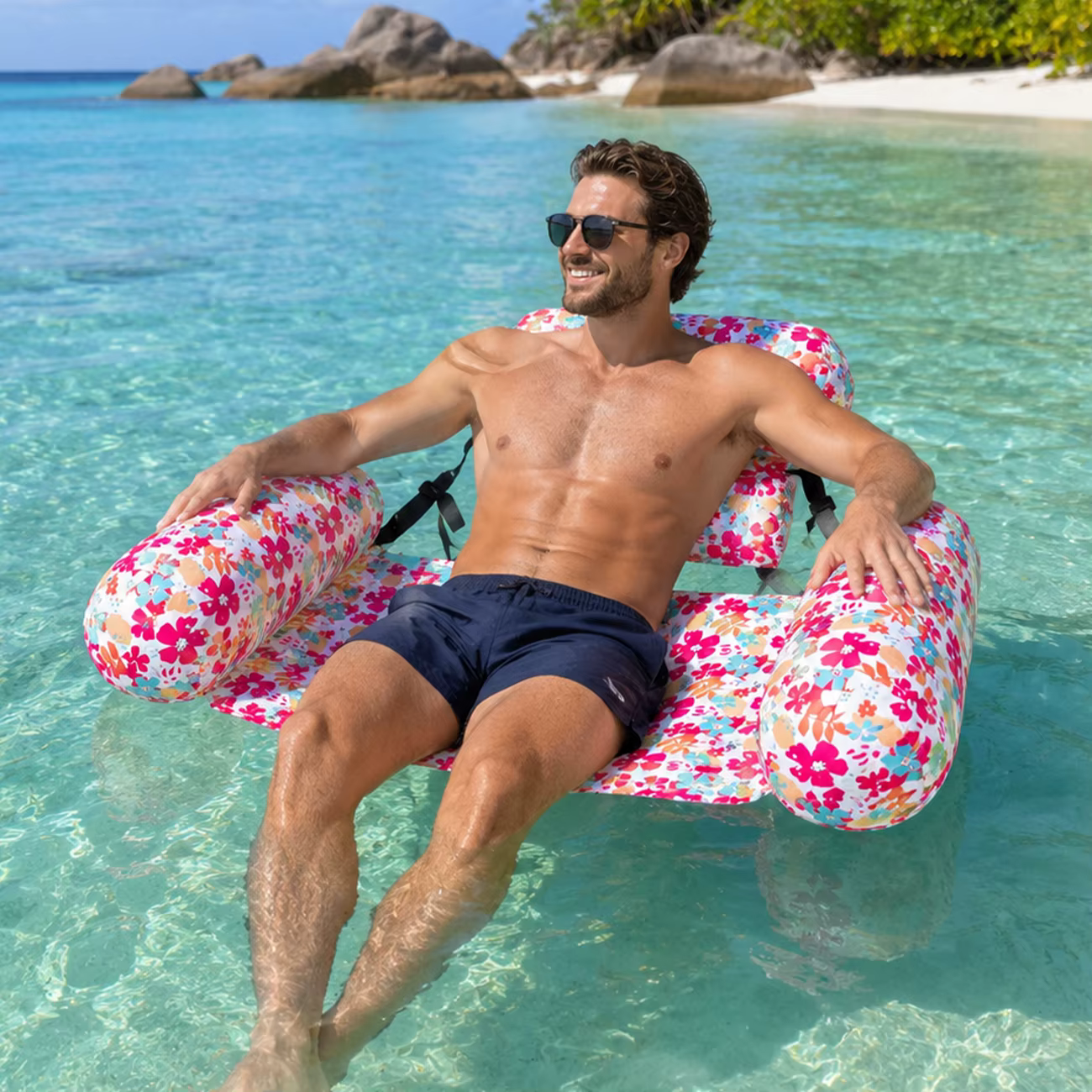 1 flotteur gonflable pour piscine adulte