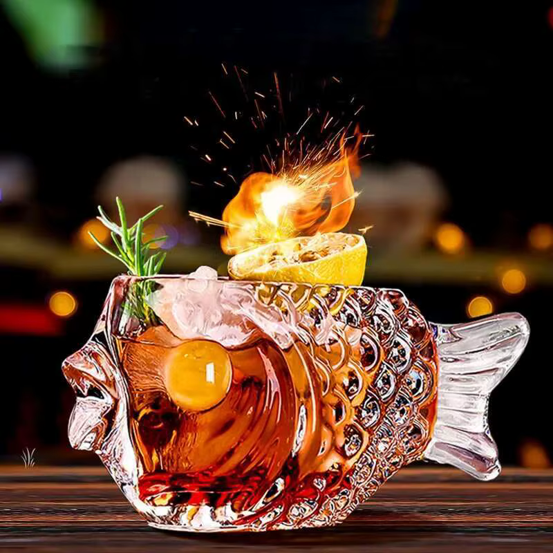 Verre à Cocktail en forme de poisson mignon