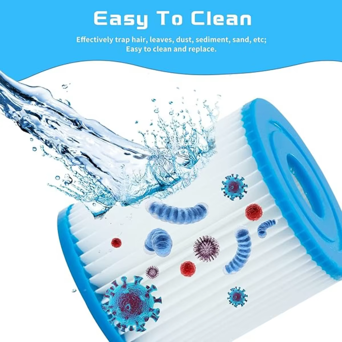 Cartouche filtrante de type I pour piscine Bestway taille 1