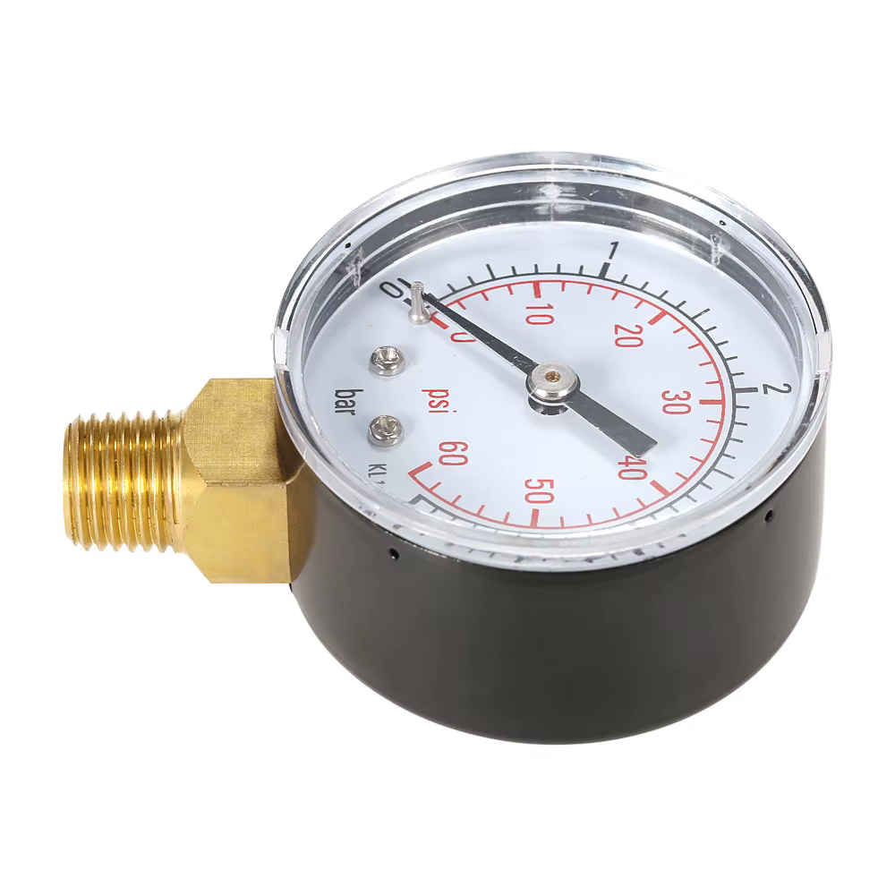 50mm 0 ~ 60psi 0 ~ 4bar filtre de piscine cadran de pression d'eau manomètre hydraulique