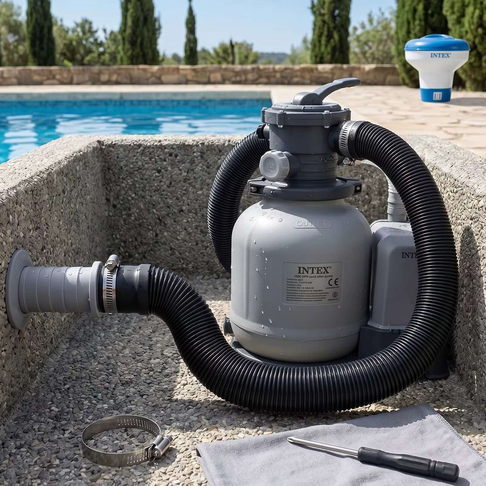 Tuyaux flexibles pour pompes filtrantes de 1,5 m, tuyaux de filtration pour piscines hors sol, tuyau de piscine en PE pour accessoires INTEX 300/330/530/1000