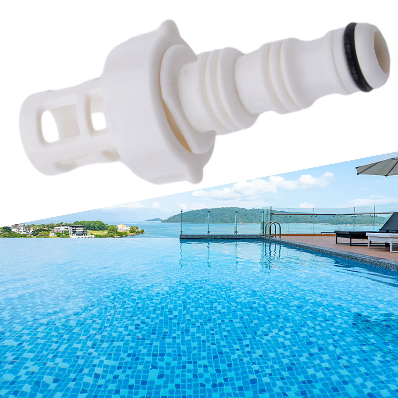 Adaptateur de assujetde vidange d'eau de piscine