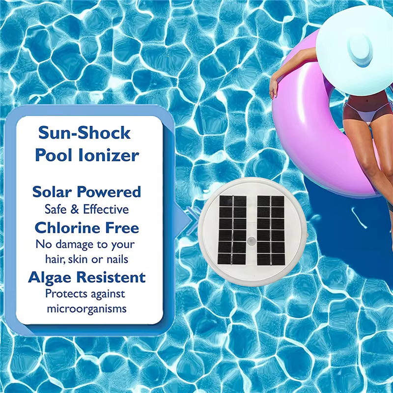 Purificateur de piscine solaire en cuivre et argent