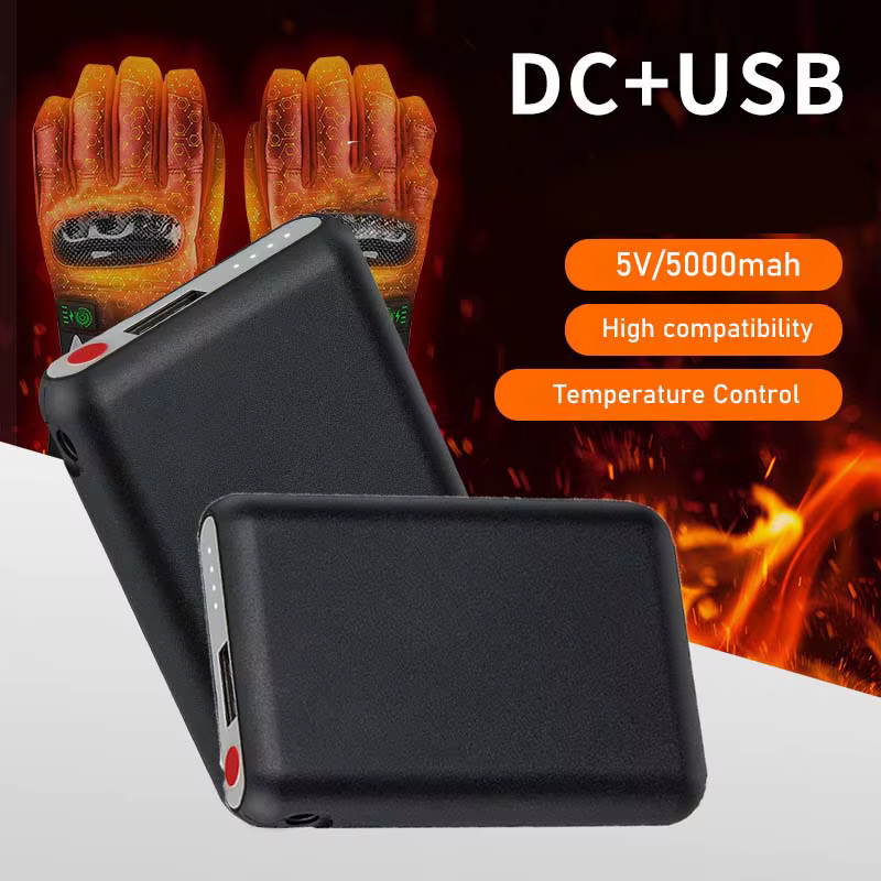 Batterie externe chauffante Batie 5000mAh 5V pour veste, gants et pantalon chauffants – Idéale pour l'hiver