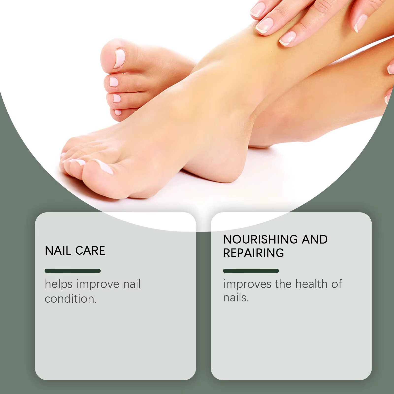 Solution de soin des ongles au gingembre et à l'arbre à thé 30/60 ml – Réparation et entretien de la santé des ongles, correction des décolorations et épaississement des ongles des mains et des pieds