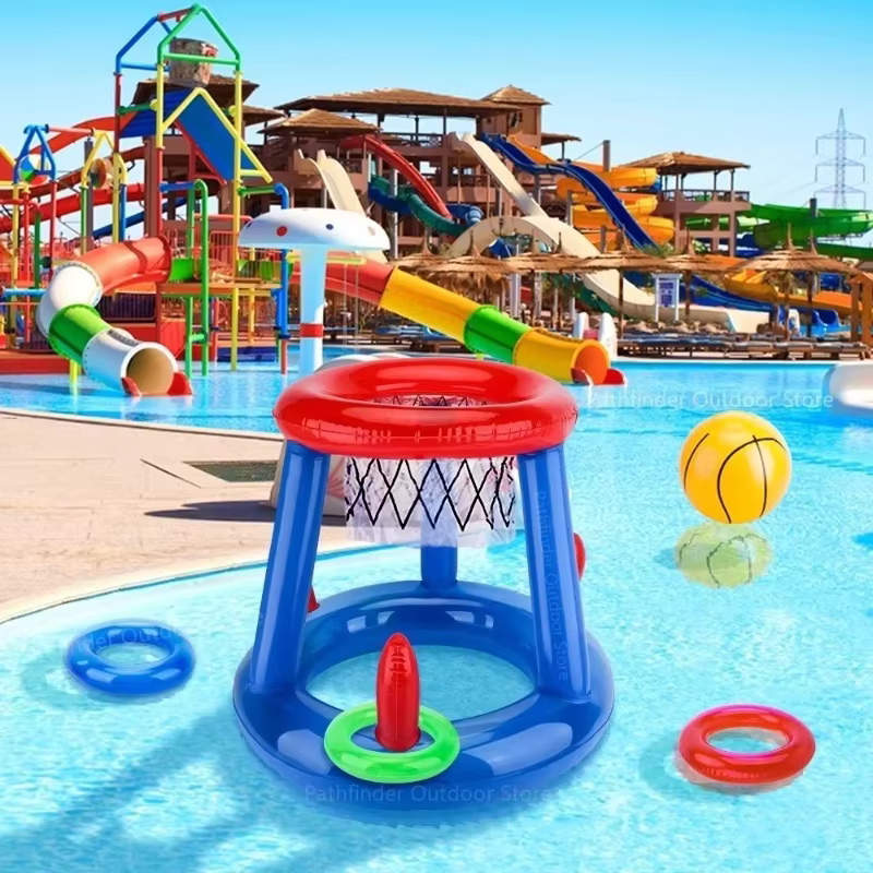 Jeu de lancer de cerceaux de basket-ball gonflables