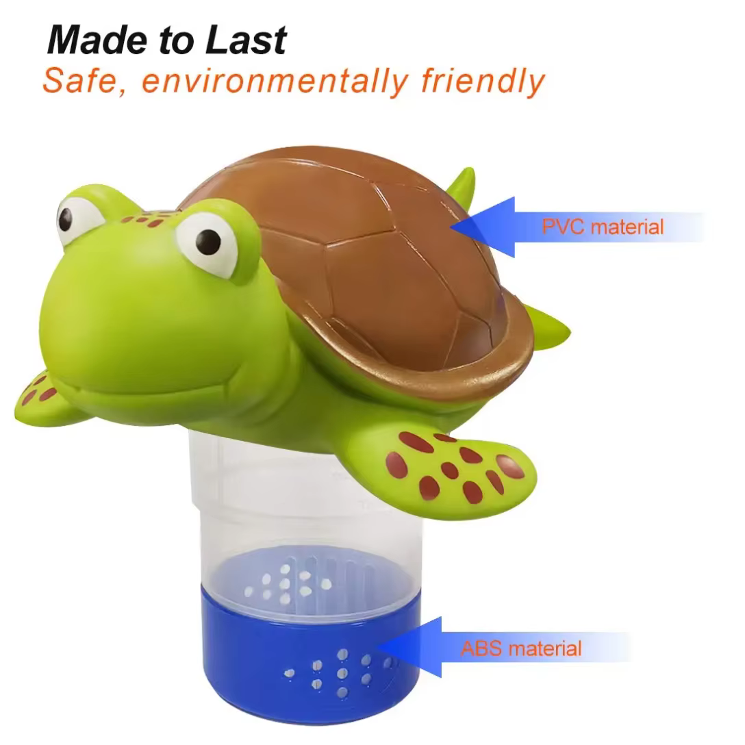 Distributeur de chlore flottant pour piscine (Turtle verte)