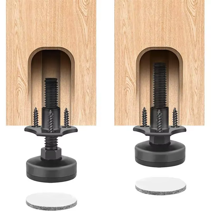 4 pièces pieds de nivellement réglables pieds de protection en acier robuste pieds de meubles Triangle canapé jambe meubles multi spécifications