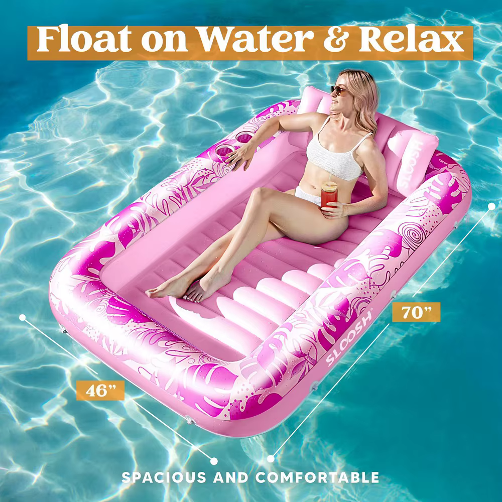 Lit flottant gonflable épais en PVC