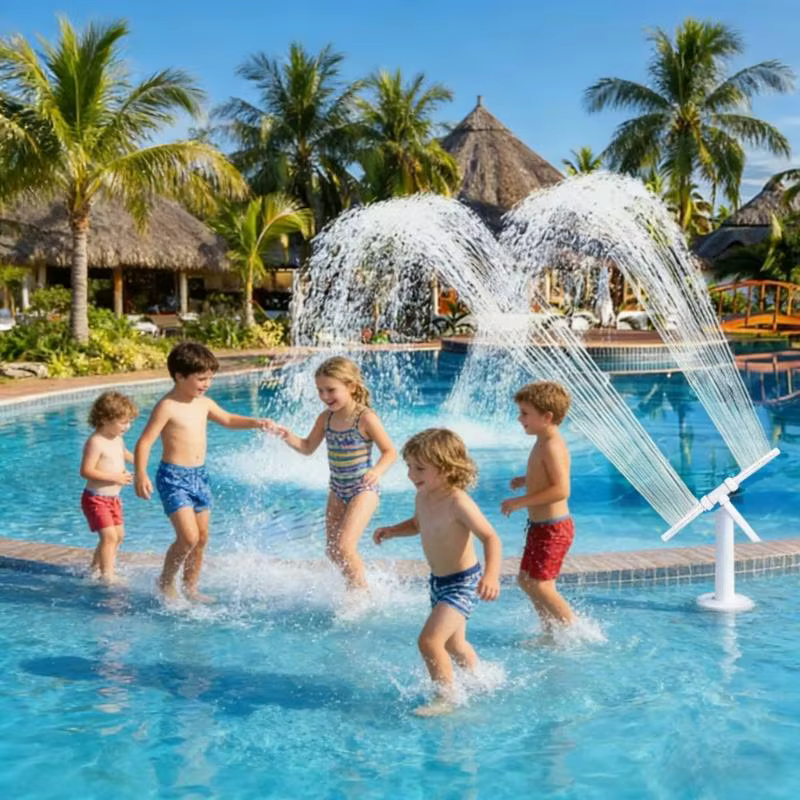 Caractéristique d'eau piscine à deux buses
