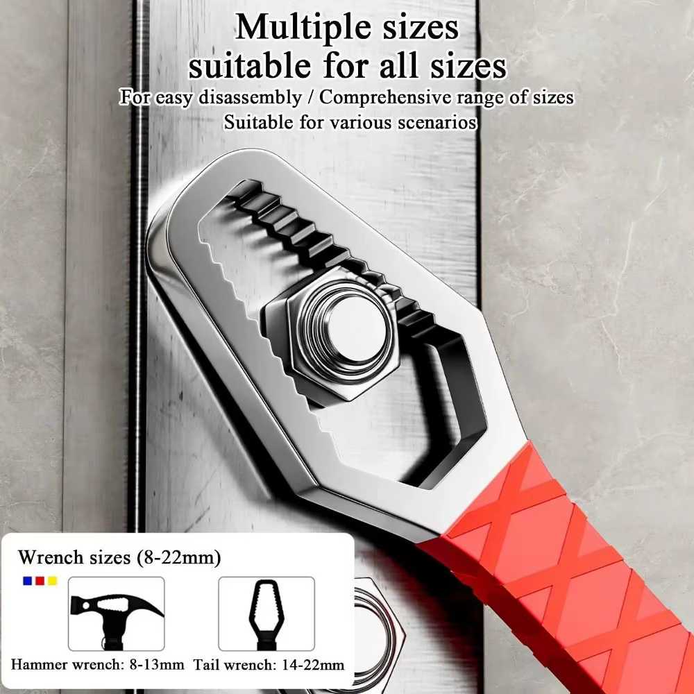 Marteau de forge en acier à haute teneur en carbone, épaissi, avec manche ergonomique, marteau de menuiserie durable, absorbant les chocs