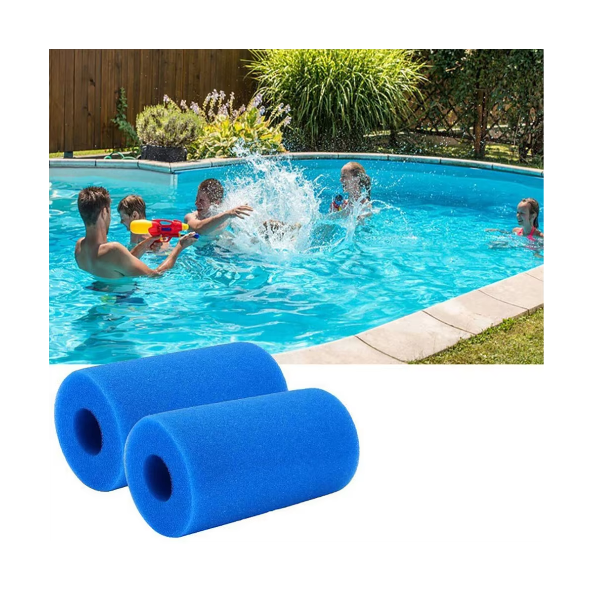 Éponge filtrante en mousse pour Intex Type