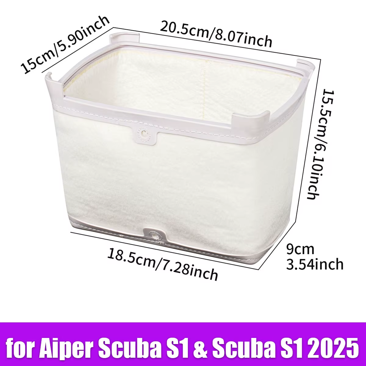 Tissu de filtre ultra-fin pour robot nettoyeur de piscine Aiper Scuba S1