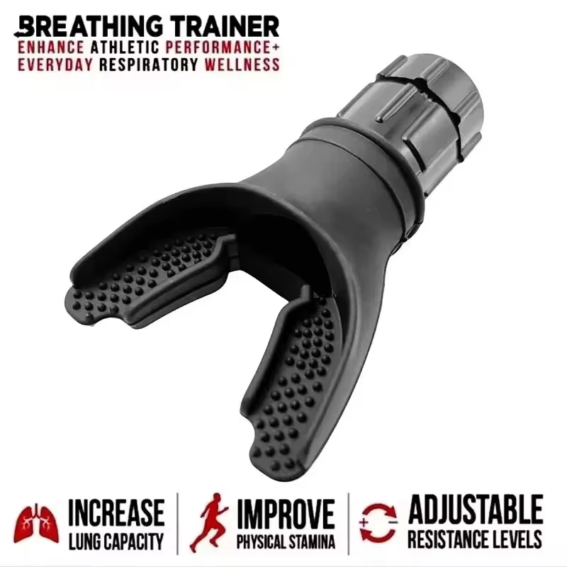Appareil Portable d'Exercice Respiratoire pour Poumons, Appareil d'Entraînement d'Endurance avec Résistances Réglables