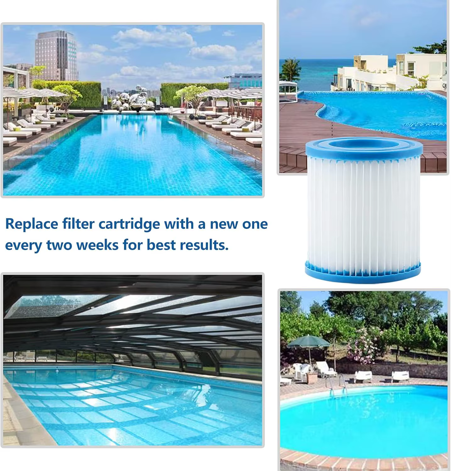 Filtre de piscine type H pour Intex